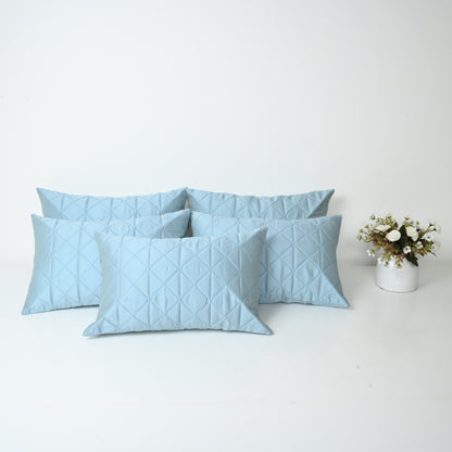 Quilted cushion cover set of 5