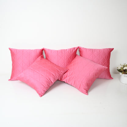 silk quilted cushion cover