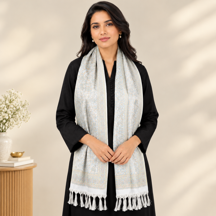 Silver Grey Persian Design