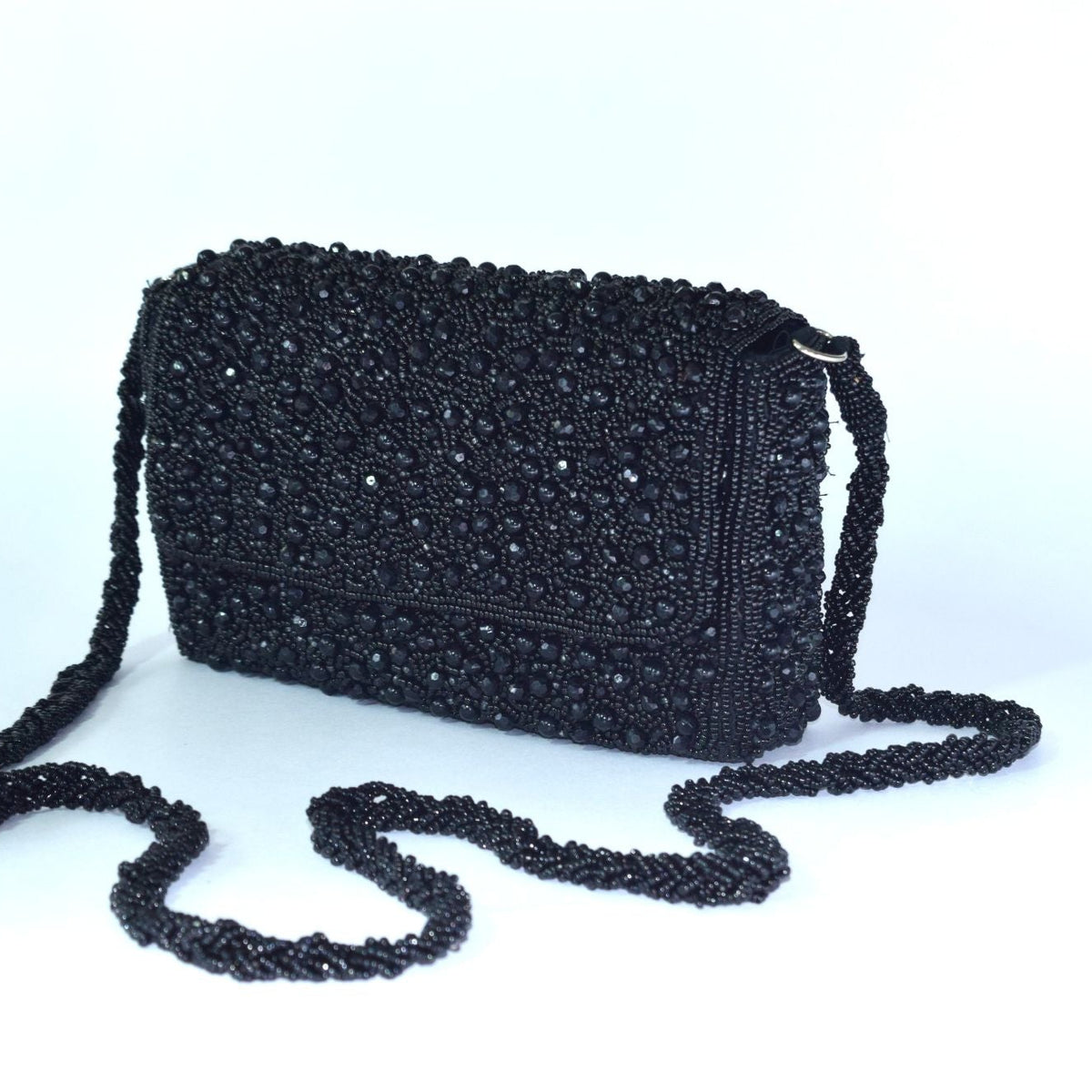 Black Moonlit Black Clutch for Women