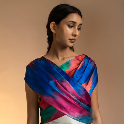 SILK STOLE - RAINBOW