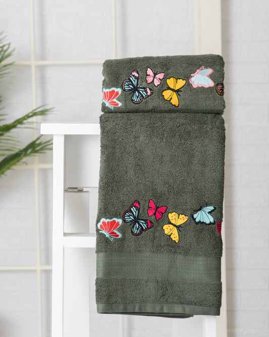 BATH TOWEL - FOREST GREEN