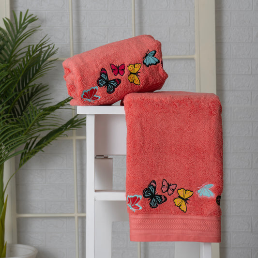 BATH TOWEL - WATERMELON PINK