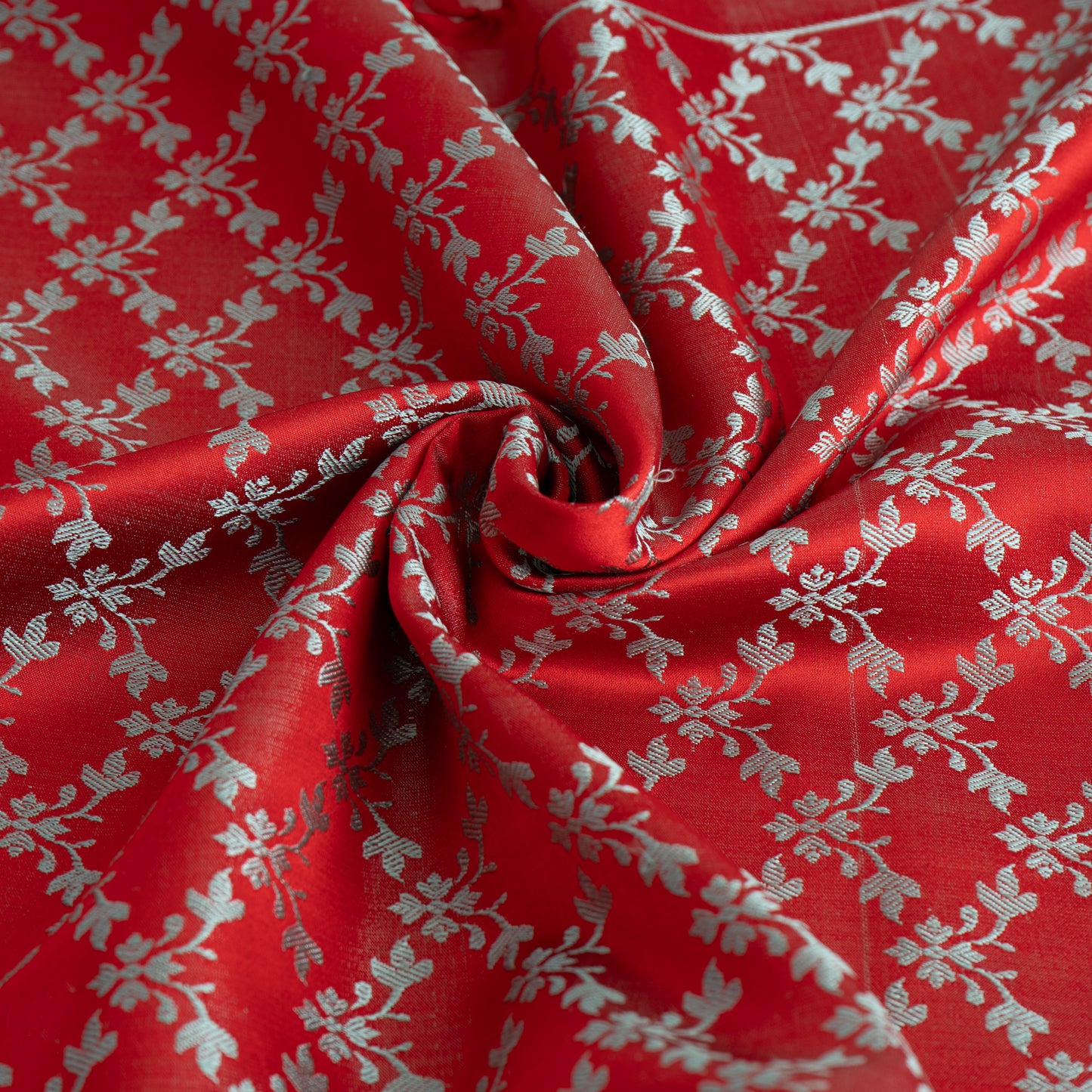 SILK STOLE - DEEP RED