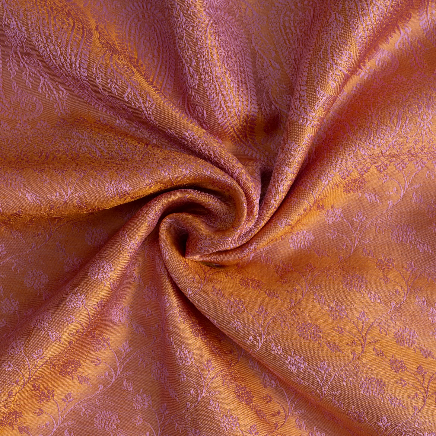 SILK STOLE - PINK & GOLD TANCHOI