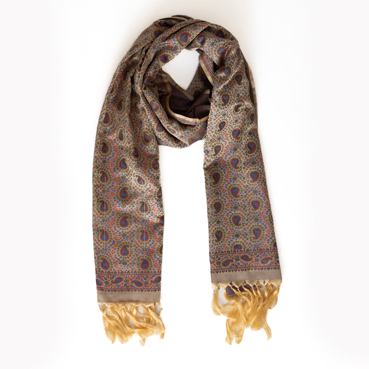 Persian Beige Silk Stole