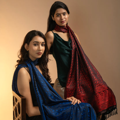 SILK STOLE - GULNAAR