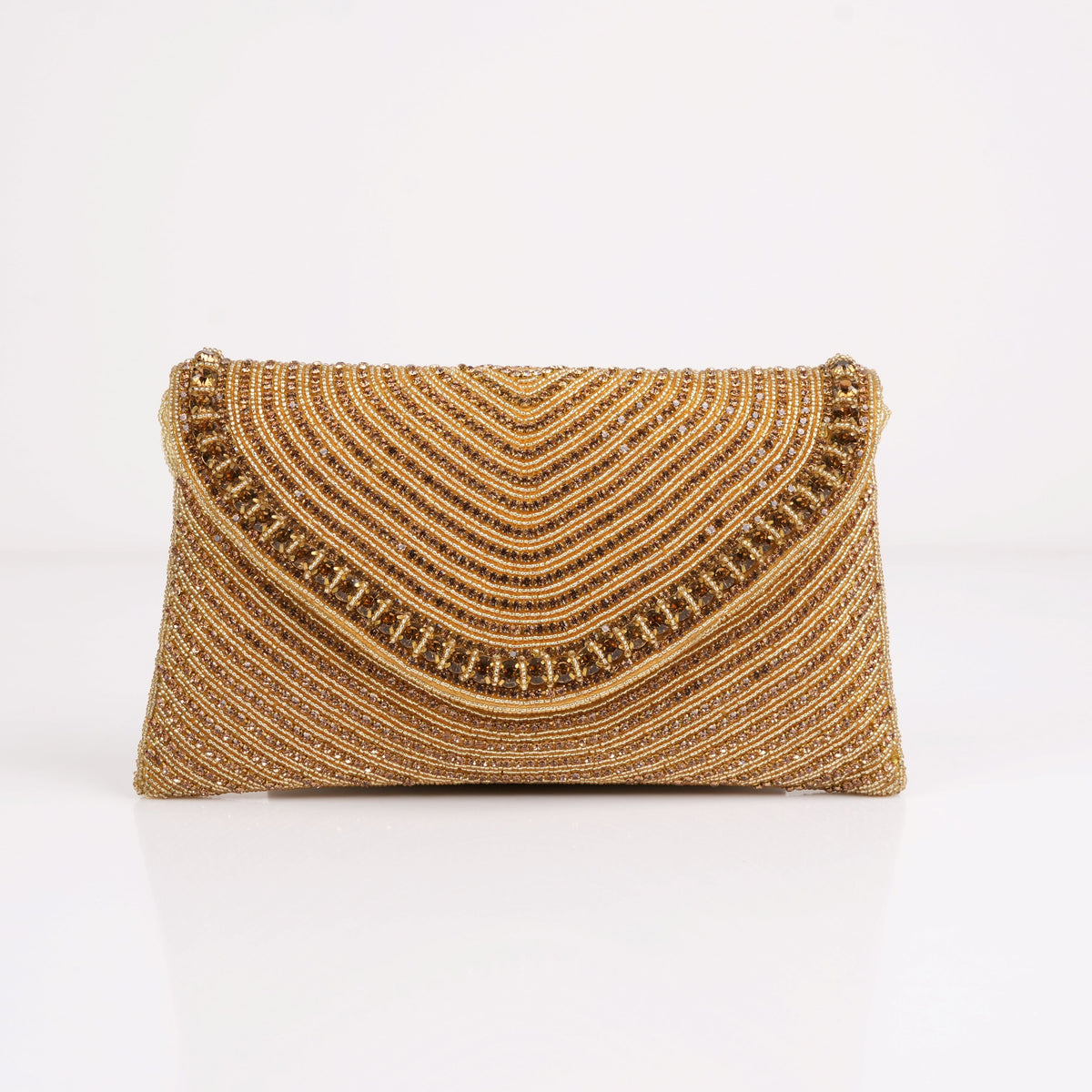 Rose Gold Shine Clutch