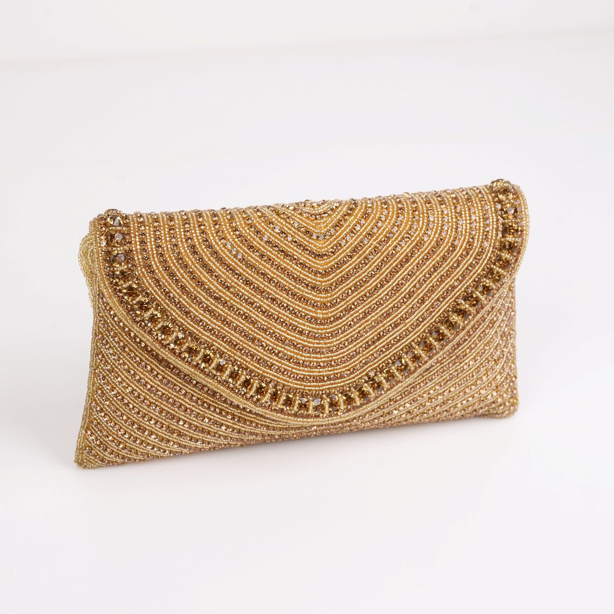 Rose Gold Shine Clutch