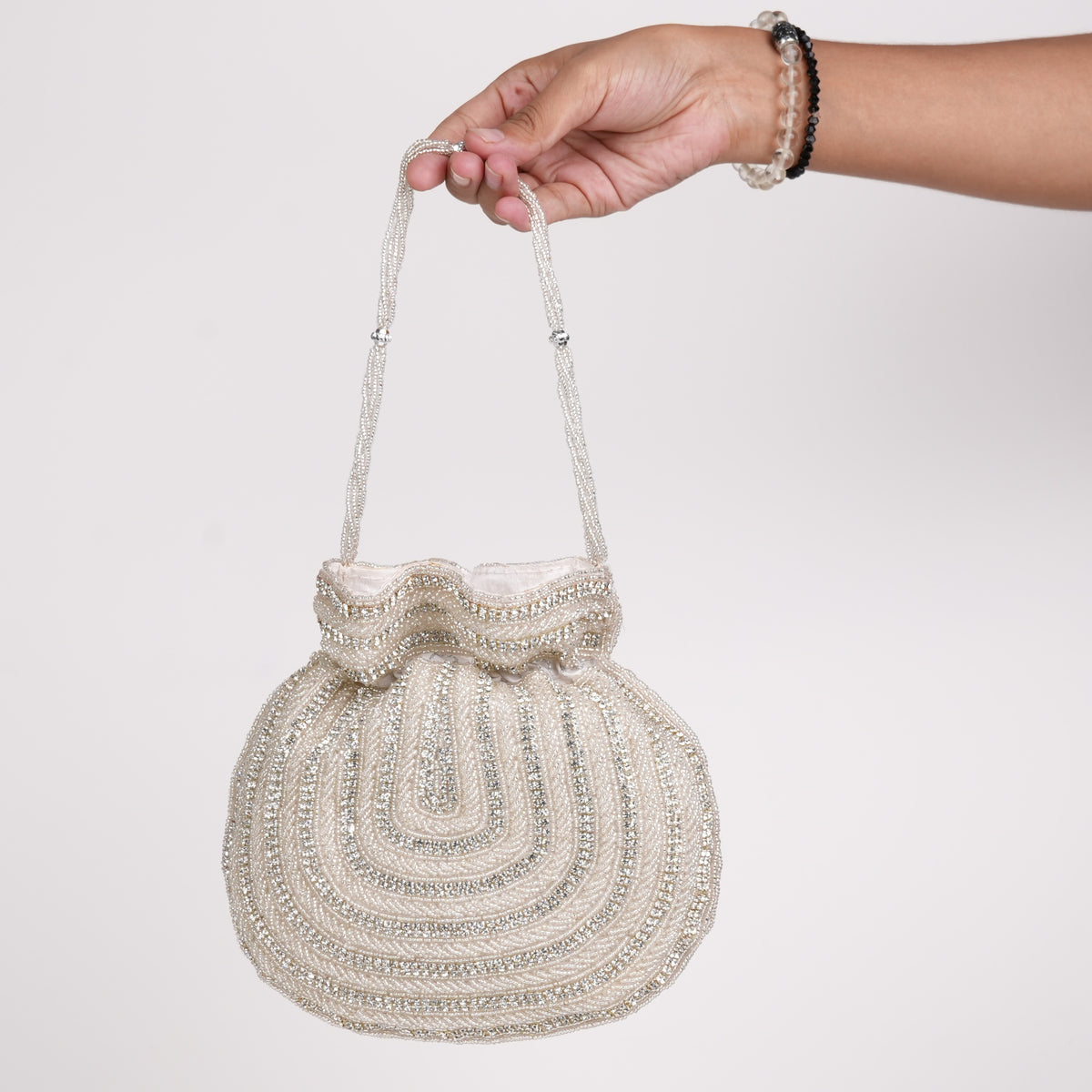Creamy Shine Potli Bag