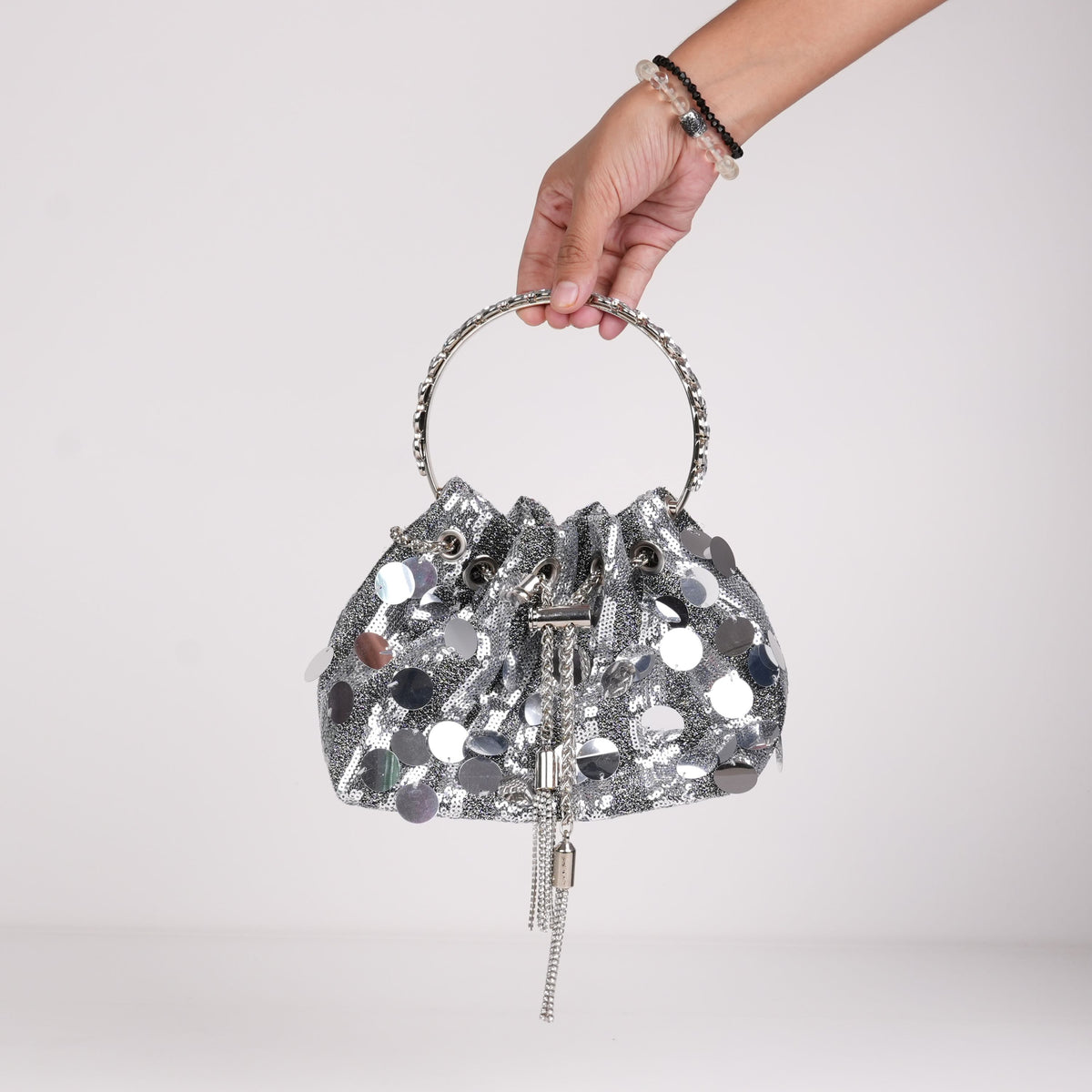 Sliver Shine Potli Bag