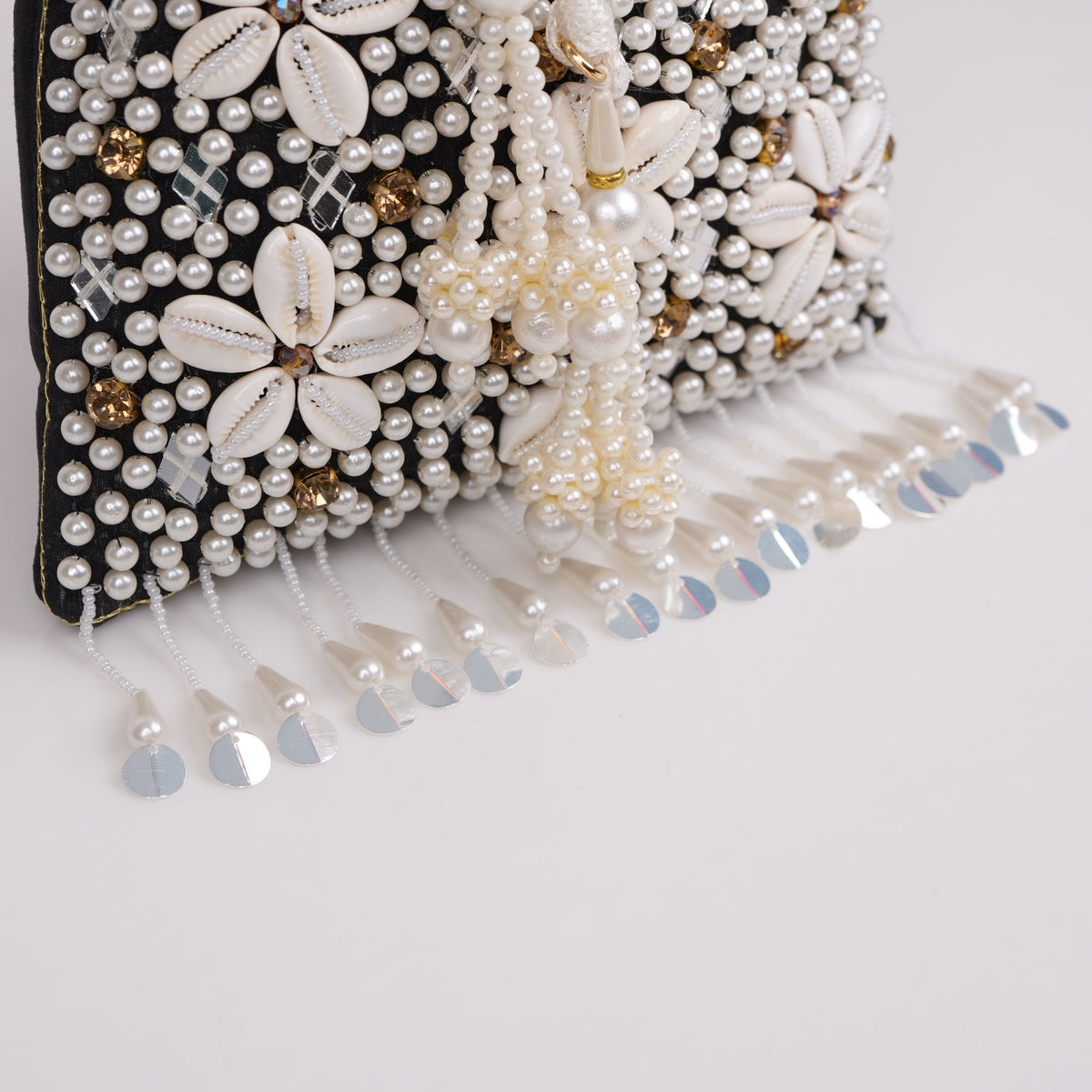 Festive Charm Black Potli Bag