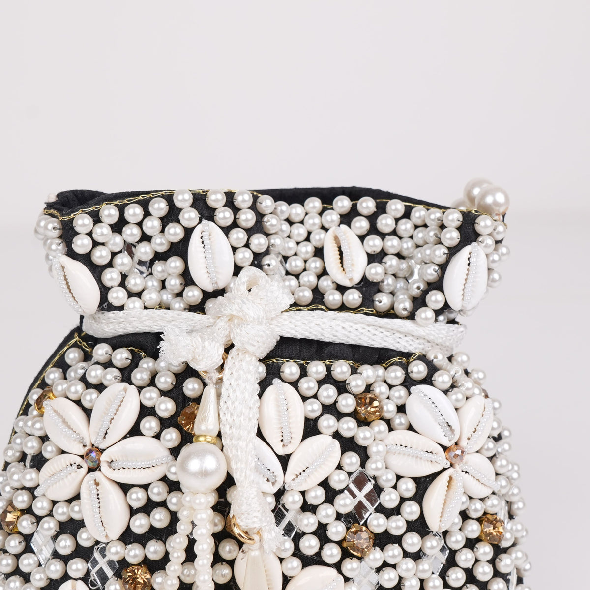 Festive Charm Black Potli Bag