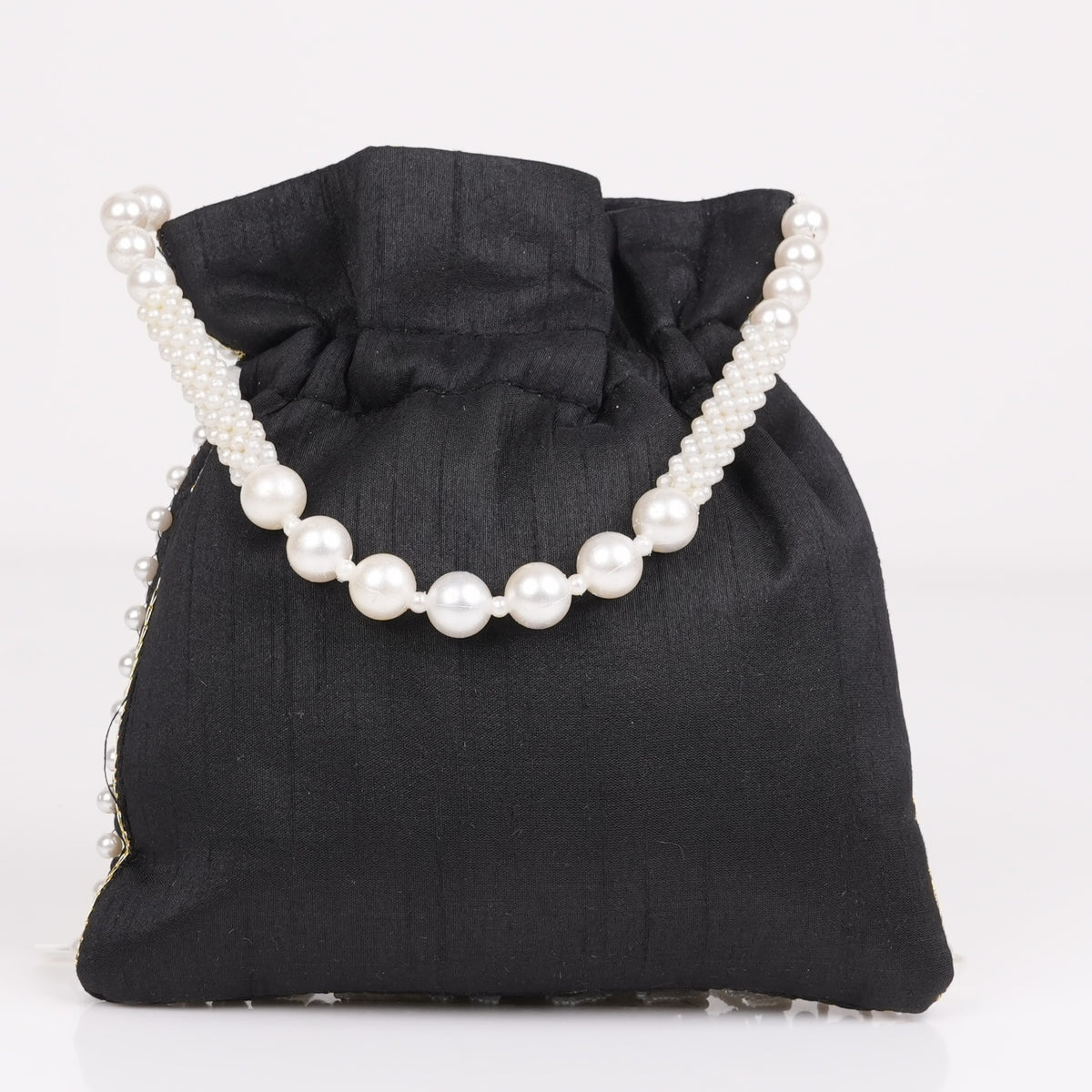 Festive Charm Black Potli Bag