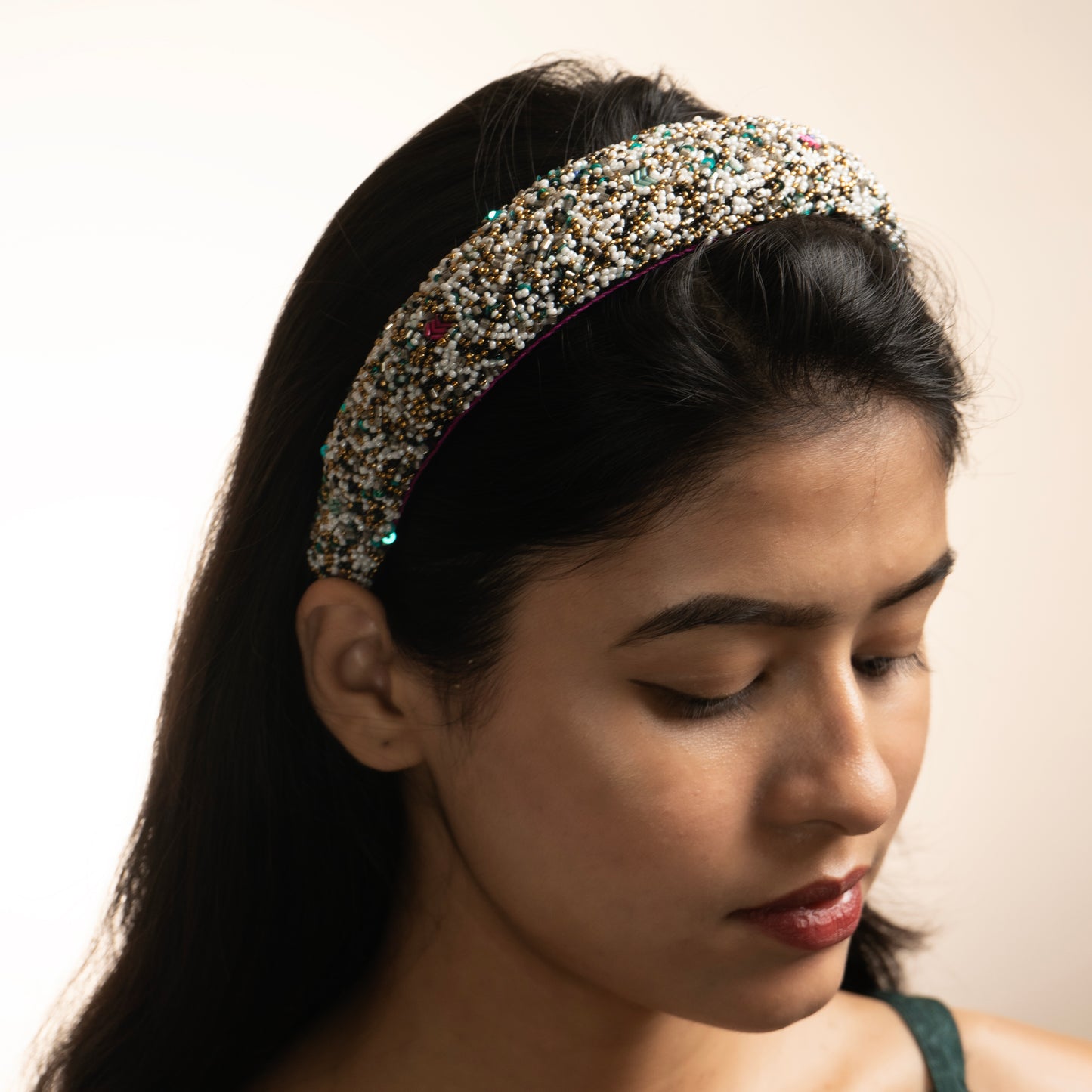GLITTER SPARKLE HAIRBAND-SET OF 5