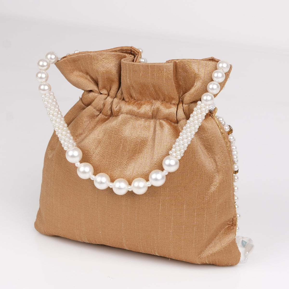 Beige Festive Potli Bag