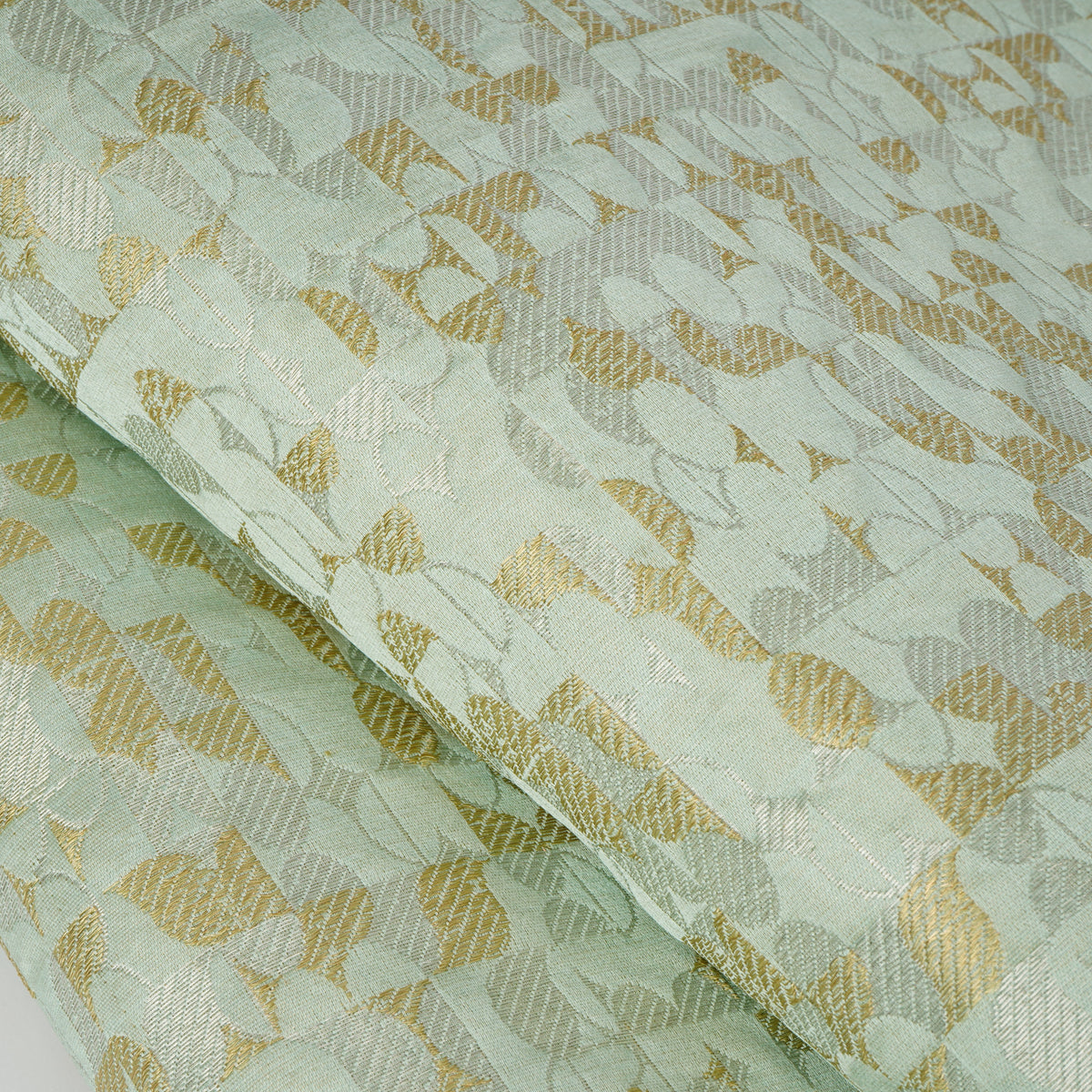 Mint Green Pure Silk Fabric