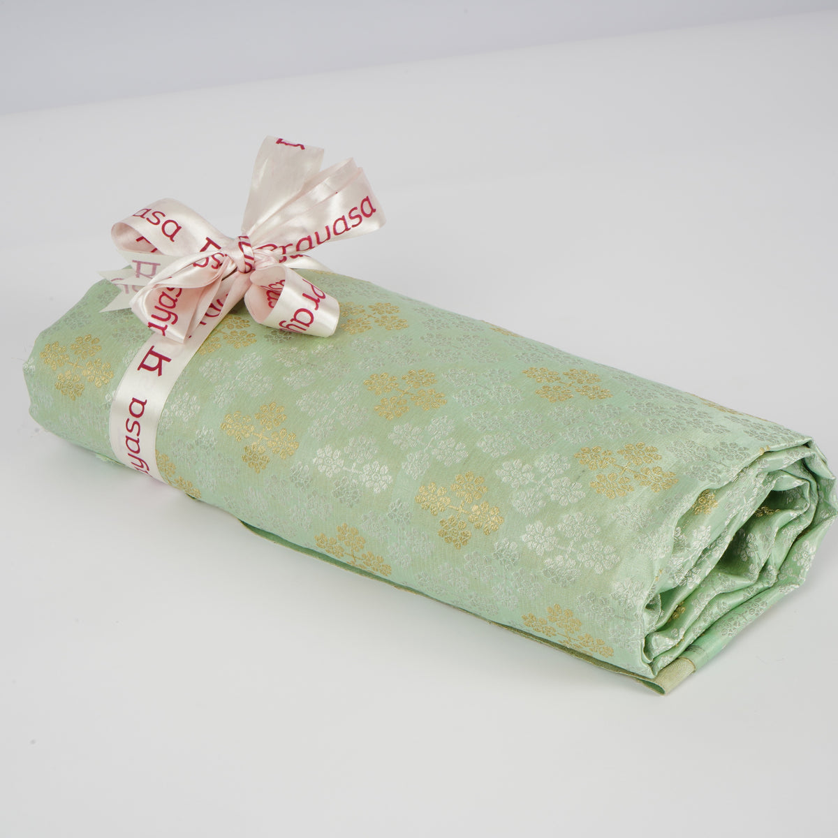 Light Green Pure Silk Fabric