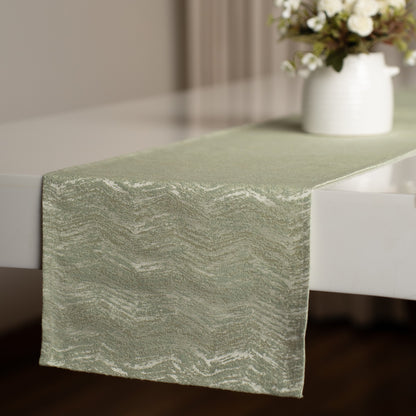 TABLE RUNNER - SPRING DEW ( PISTA GREEN)