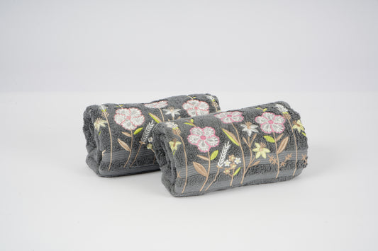 BATH TOWEL - PETAL GRACE-GREY