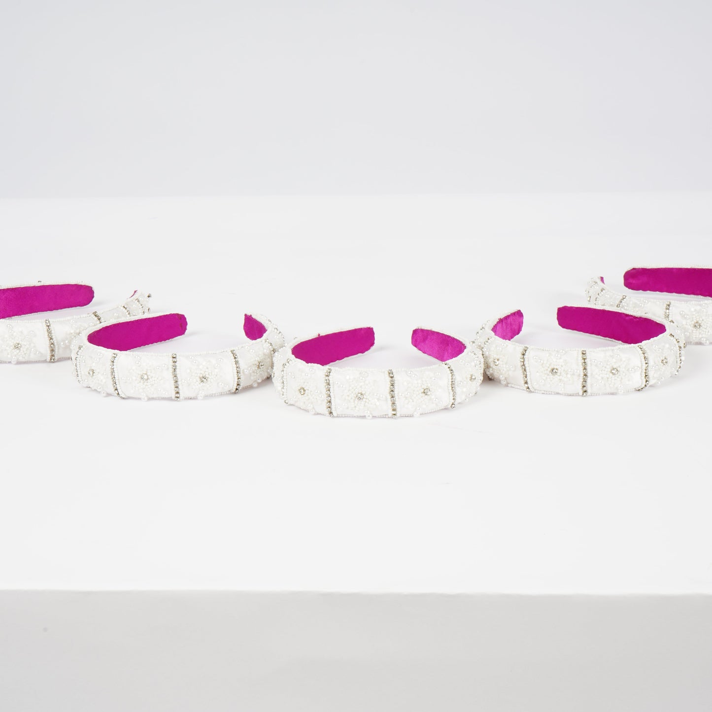 WHITE MAGIC HAIRBAND-SET OF 5