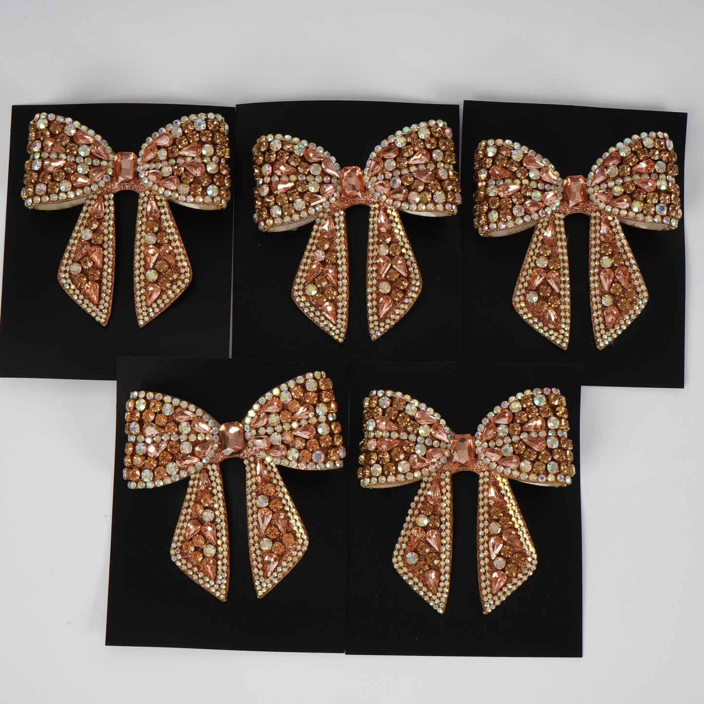 PEACH BLUSH BOW HAIRCLIP