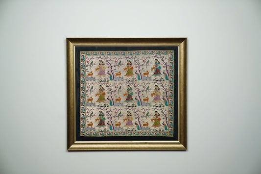 SILK TAPESTRY- 9 GOPIA IN ONE FRAME