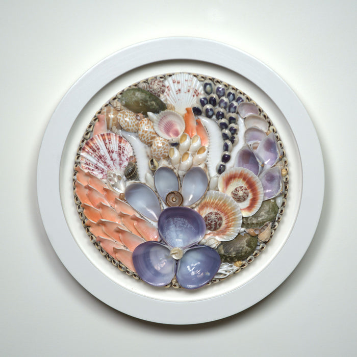 SHELL WALL ART SMALL - COASTAL BLOOM