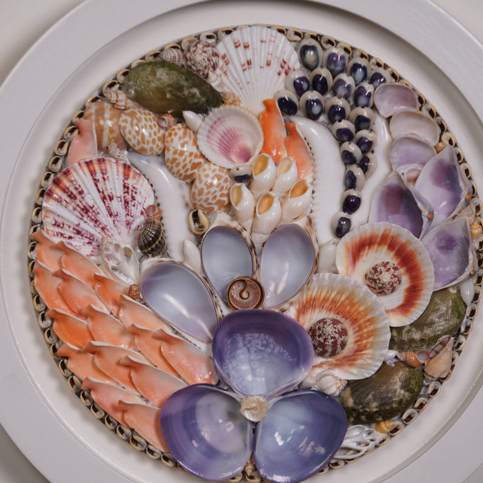 SHELL WALL ART SMALL - COASTAL BLOOM