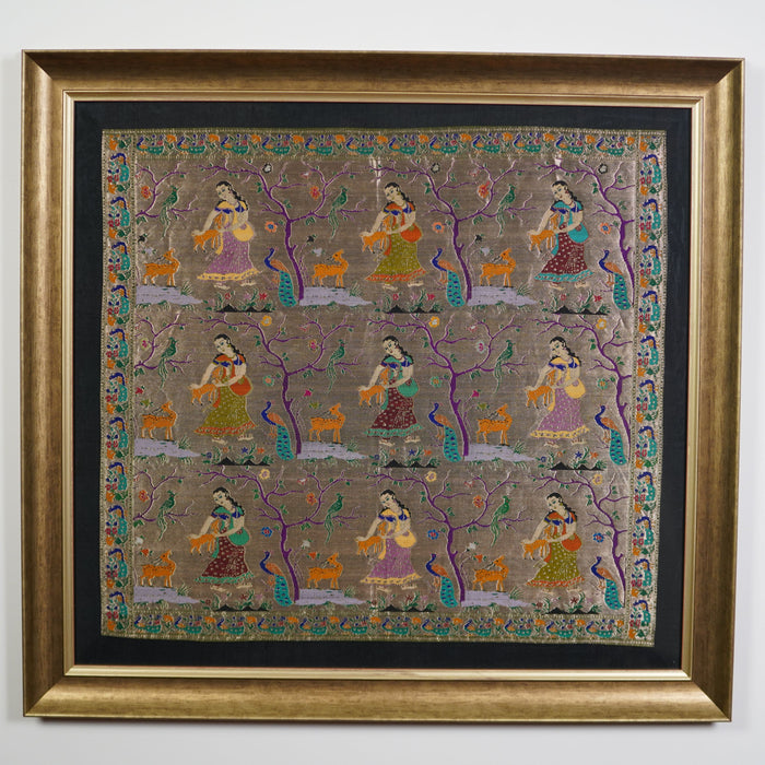 SILK TAPESTRY- 9 GOPIA IN ONE FRAME