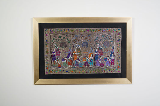 SILK TAPESTRY - HOLI IN VRINDAVAN