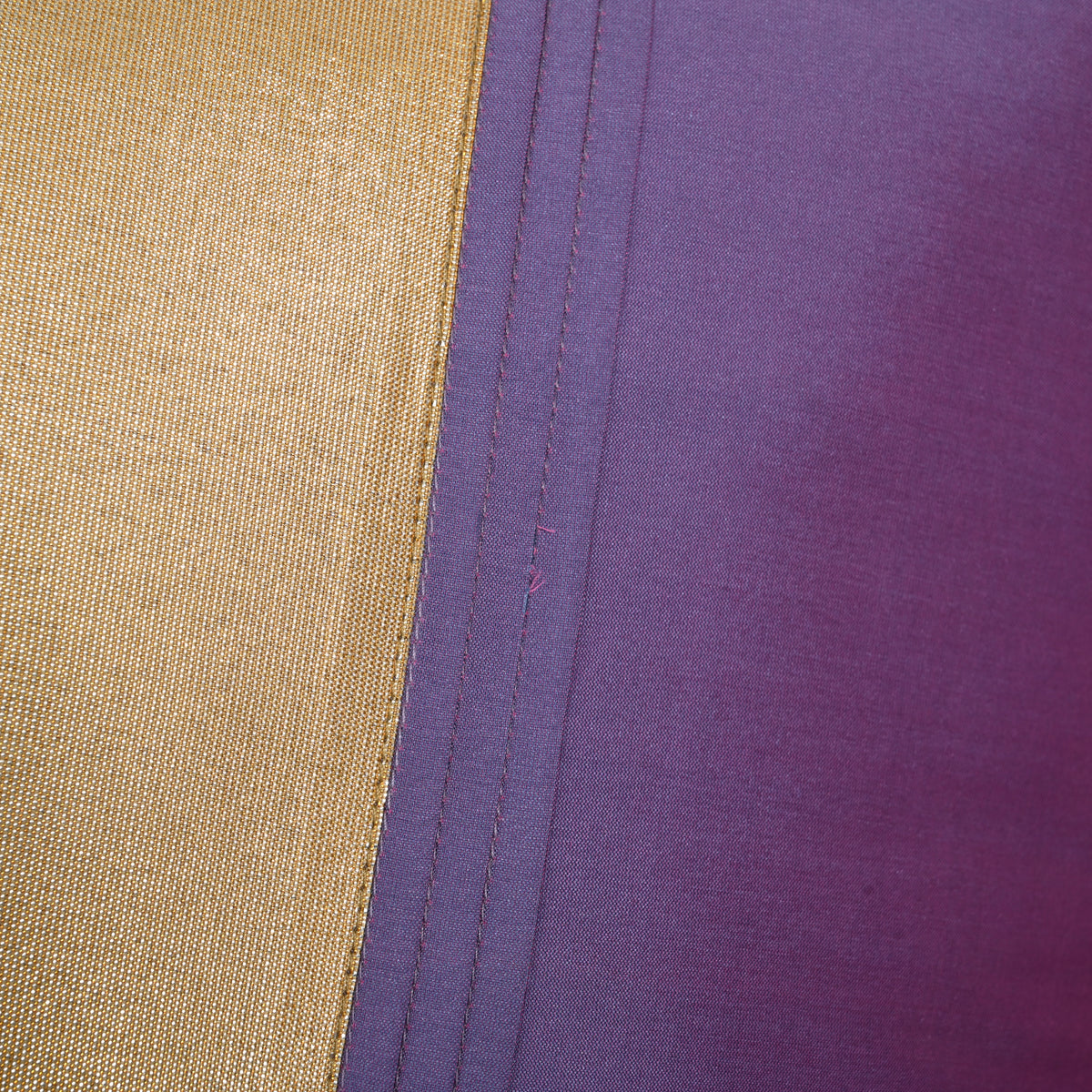 Purple Silk Sukham Brocade Bed Set Cusion Covers