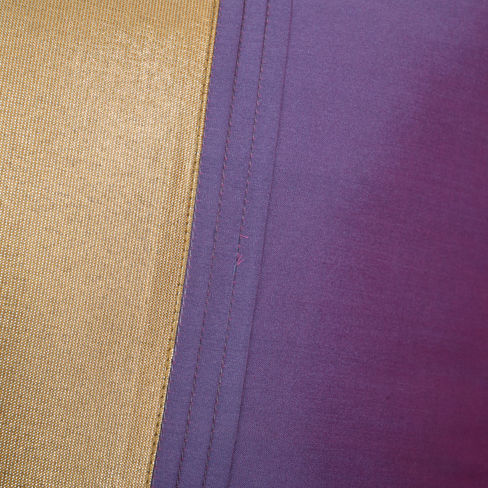 Purple Silk Sukham Brocade Bed Set Cusion Covers