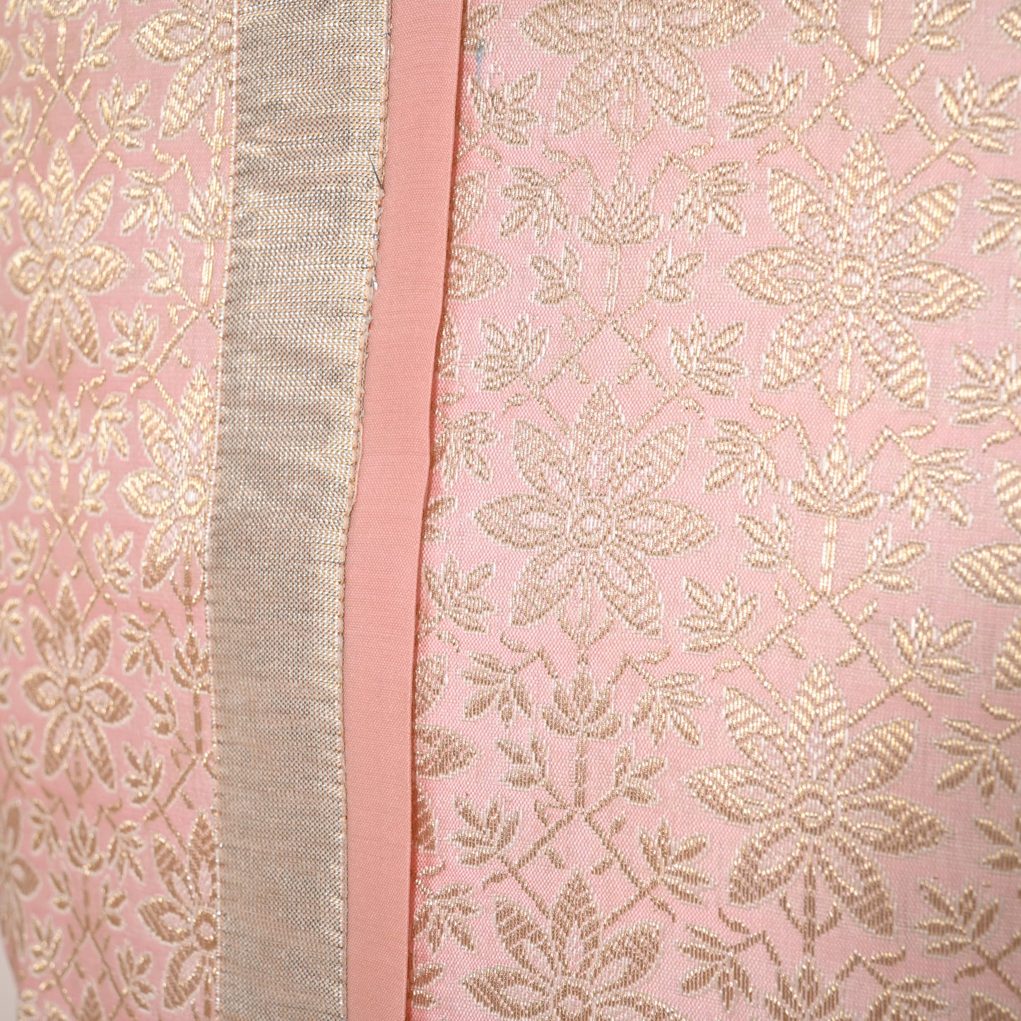 PINK SILK BED SETS / SOFA CUSHIONS - CUSHION COVER | SILK BROCADE | ROYAL BLUSH