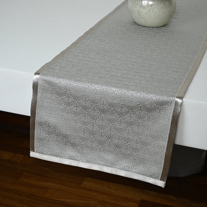 silver table runner