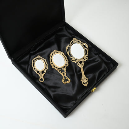 Royal Brass Mirror Majestic Set of 3