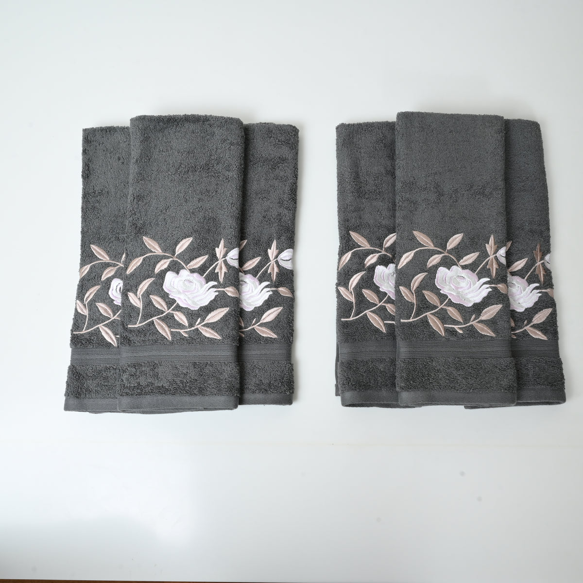 Rose Elegance Cotton Hand Towel Set