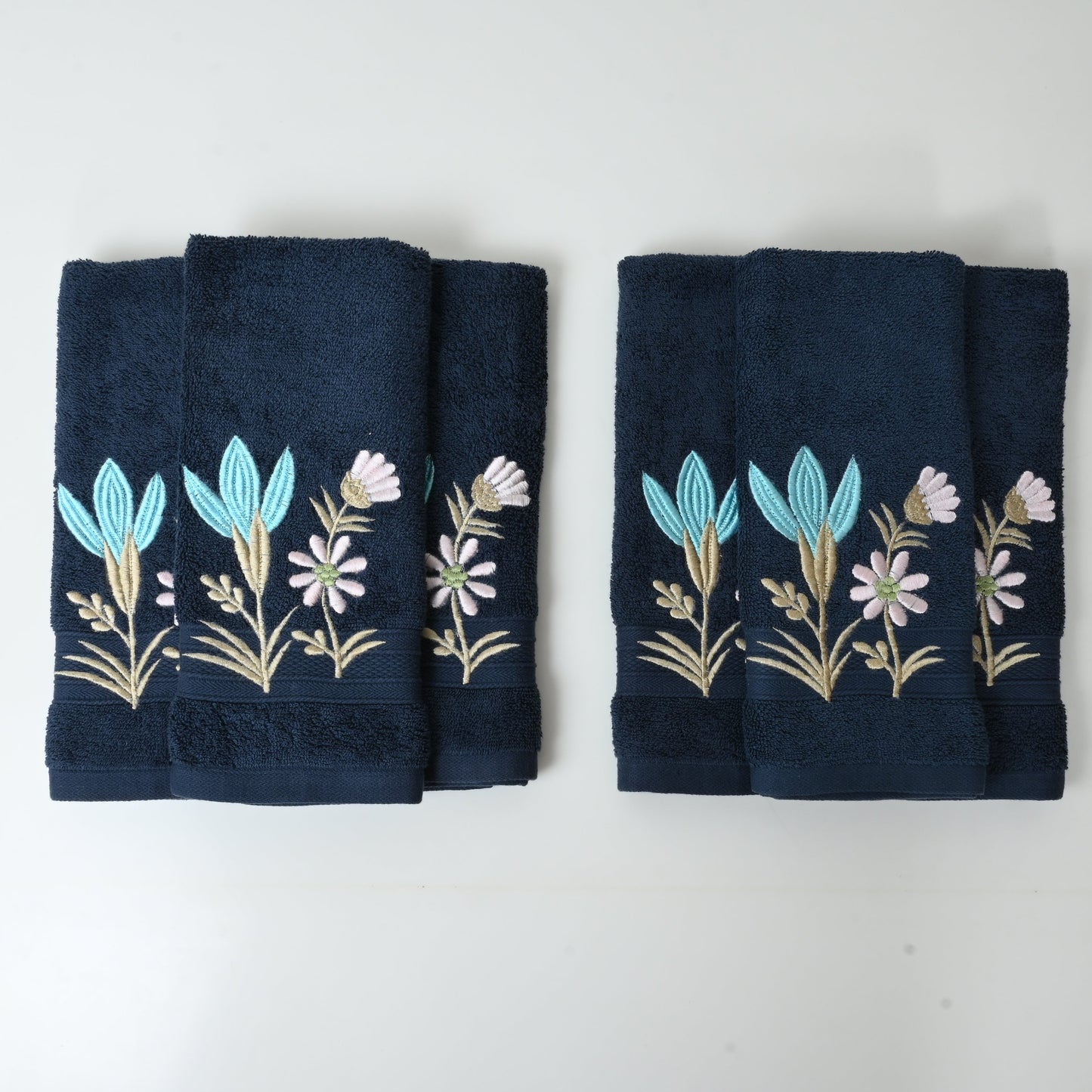 HAND TOWEL SET OF 6 | TULIP GARDEN