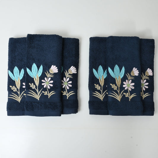 HAND TOWEL SET OF 6 | TULIP GARDEN