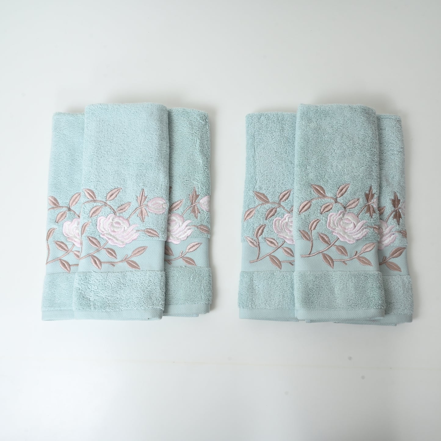 HAND TOWEL SET OF 6 | ROSE ELEGANCE