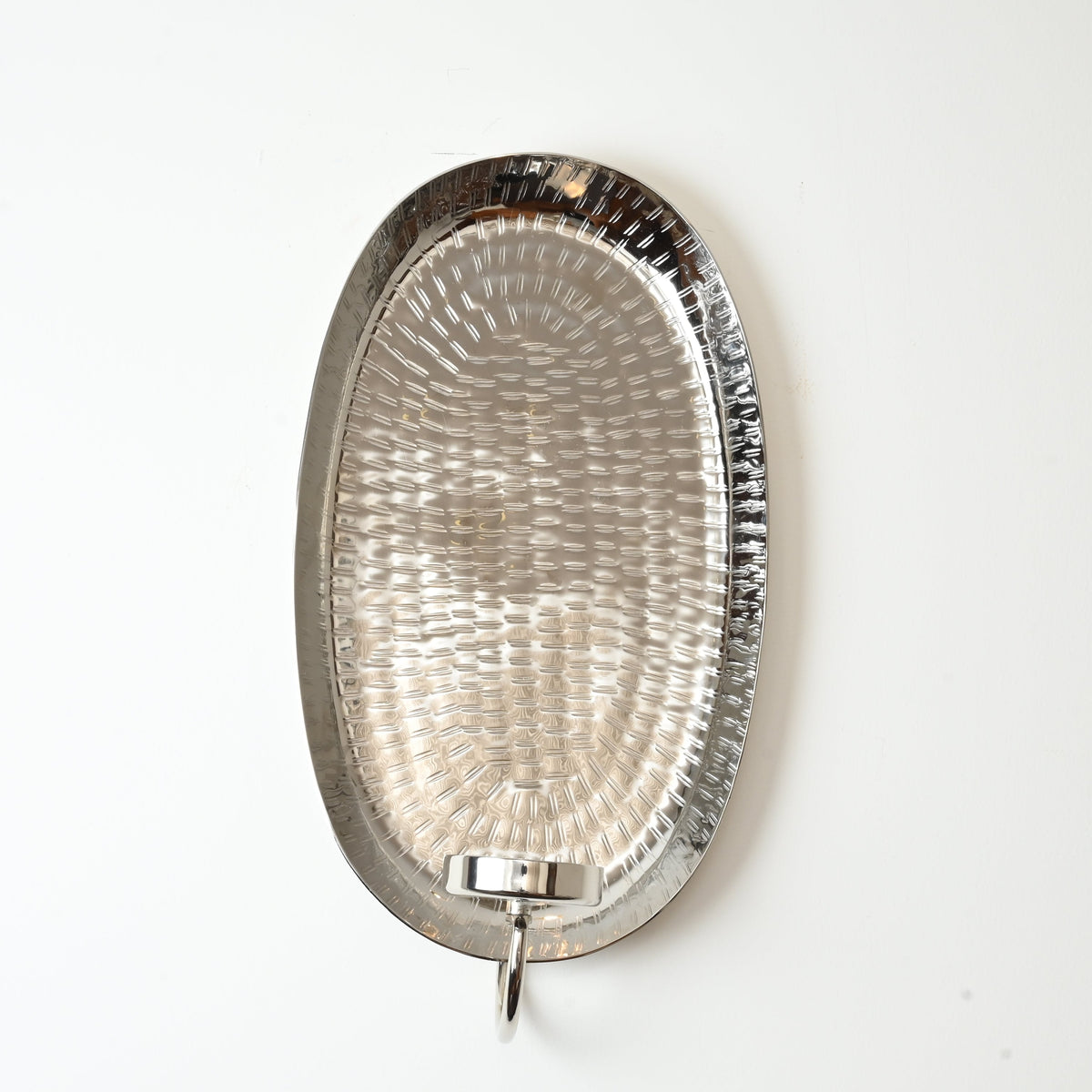 Silver Wall Candle Holder