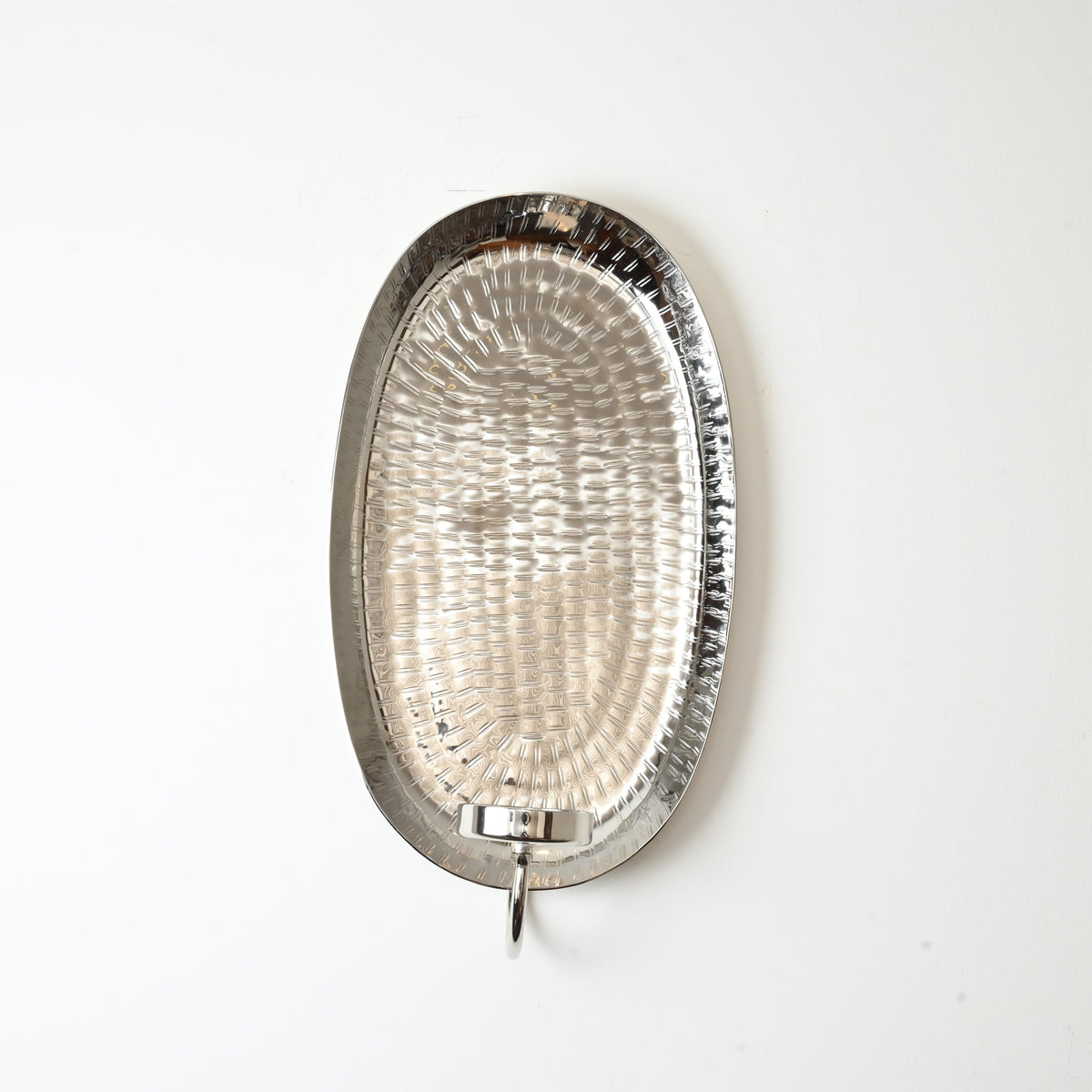 silver wall piece