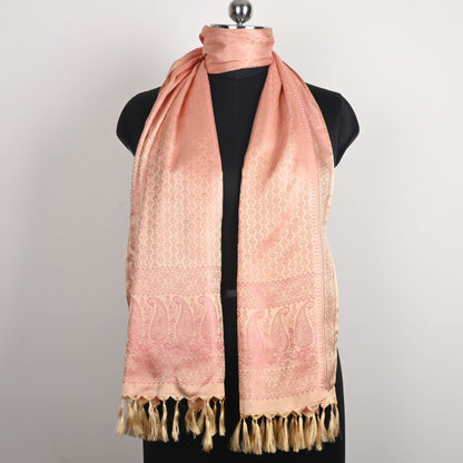 SILK STOLE - PEACH MIST ELEGANCE OCTAVIA DESIGN