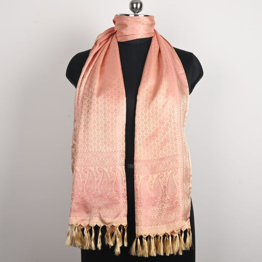 SILK STOLE - PEACH MIST ELEGANCE OCTAVIA DESIGN