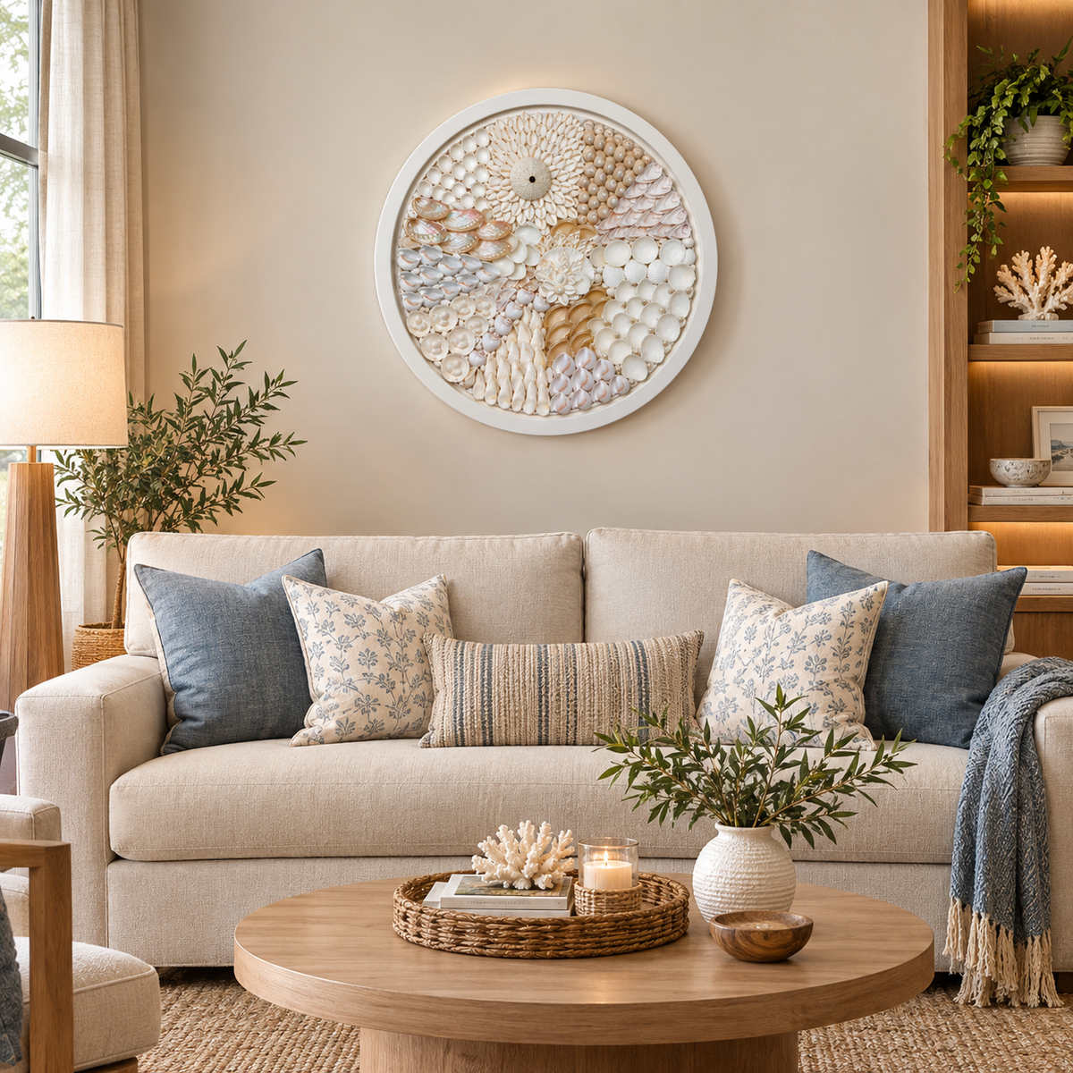 Pearl Bloom Big Shell Wall Art