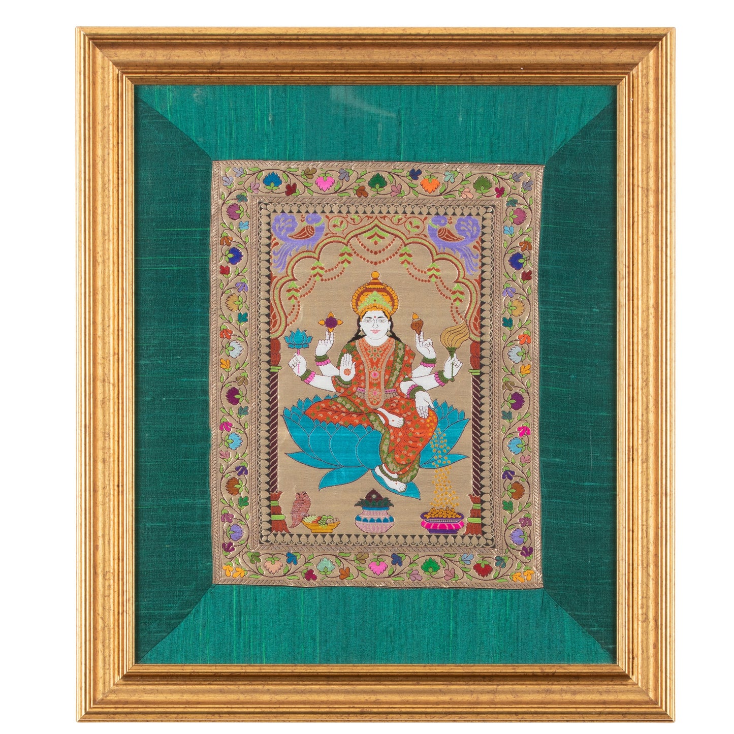 SILK  TAPESTRY - LAXMI ( SMALL  24" X 20 ")