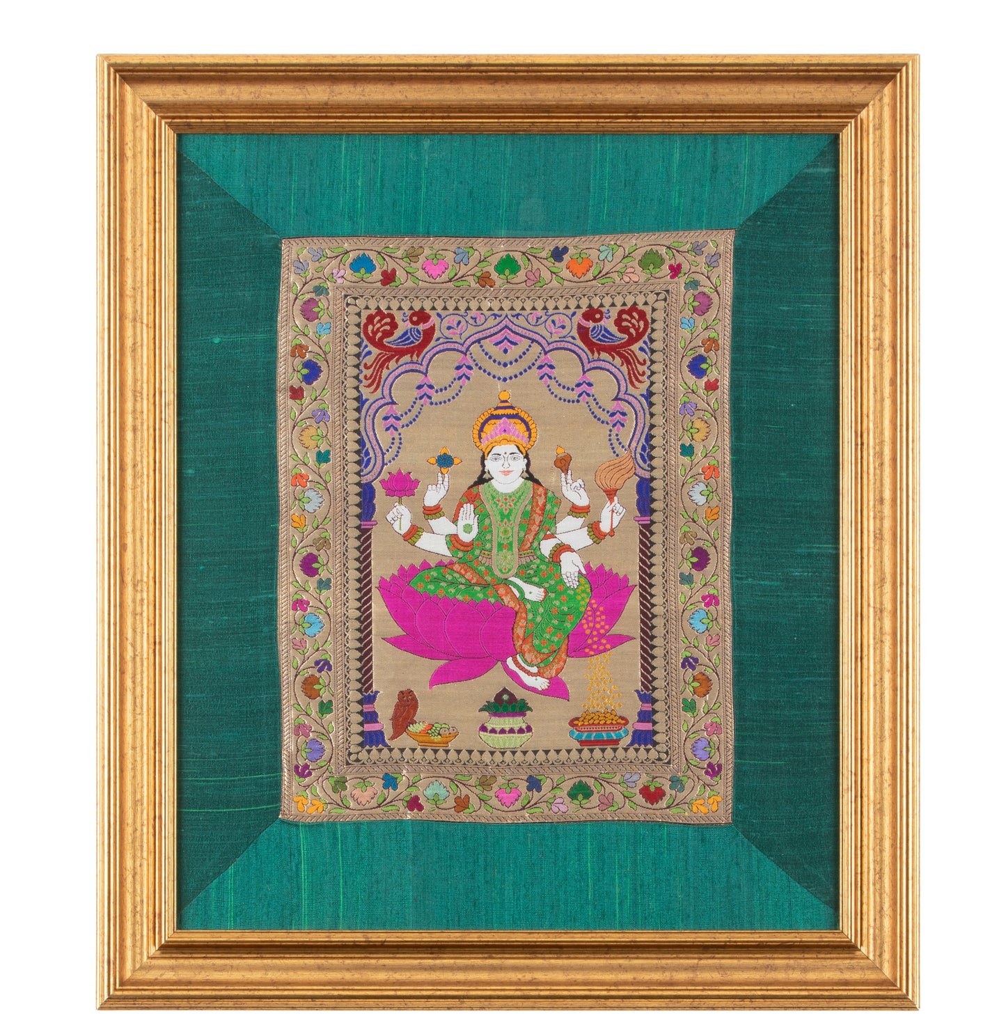 SILK  TAPESTRY - LAXMI ( SMALL  24" X 20 ")