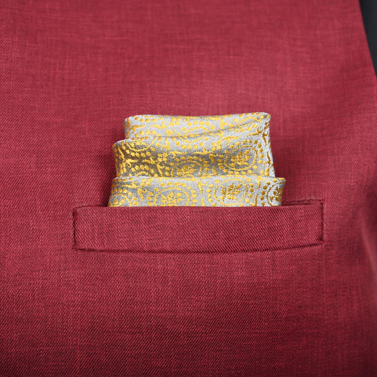 Silk Pocket Square Two Thread