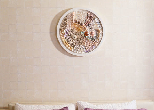 SHELL WALL ART BIG - OCEAN MANDALA