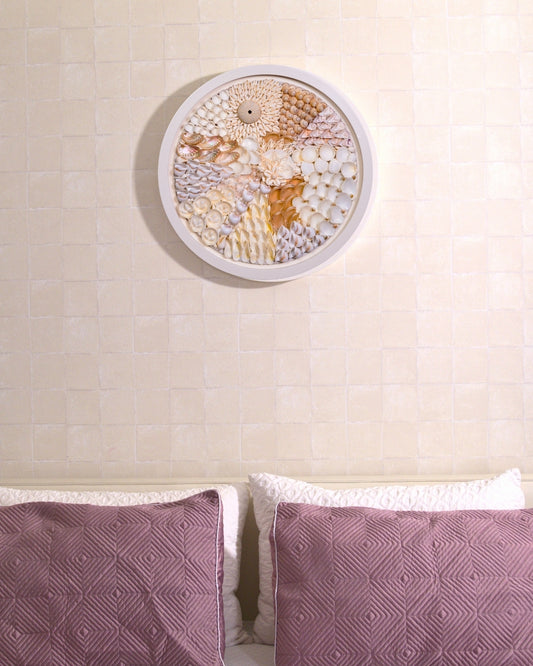 SHELL WALL ART BIG - PEARL BLOOM